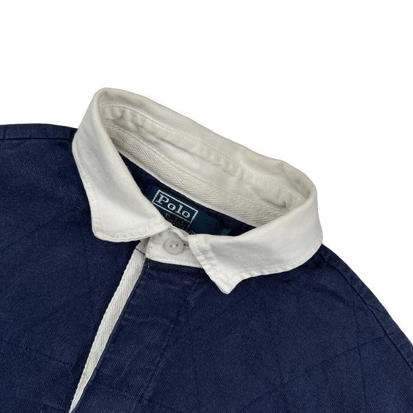 Ralph Lauren Navy Long Sleeve Polo Shirt - Small