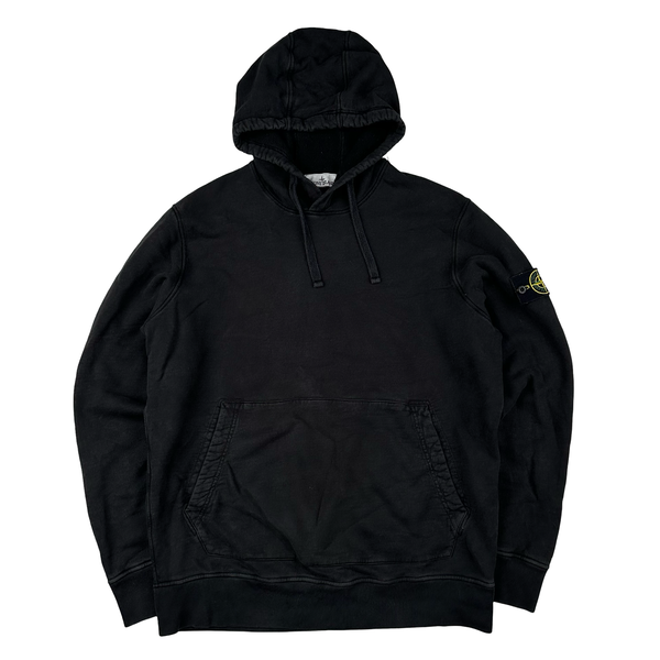Stone Island 2022 Black Pullover Cotton Hoodie - XL