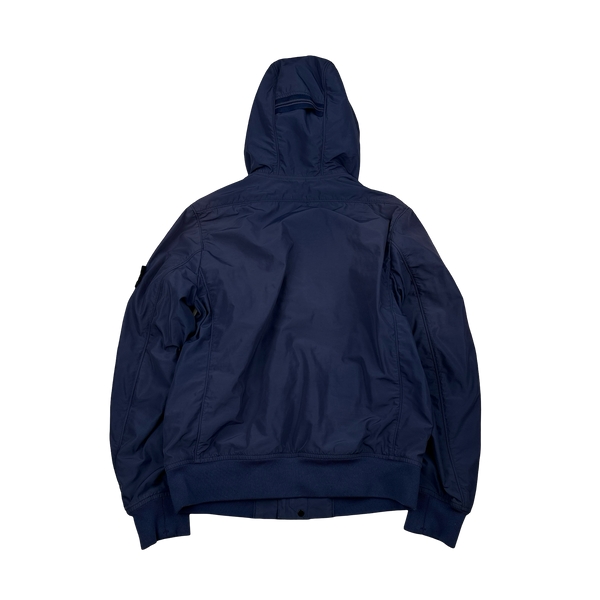 Stone Island 2014 Navy Micro Reps Hooded Jacket - Medium