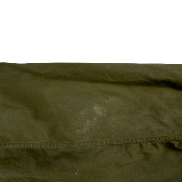 CP Company Khaki Green Quarter Zip Smock Jacket - Large