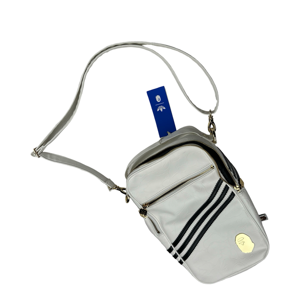 Bape X Adidas Ape Monogram 3 stripe Satchel / Holdall Bag