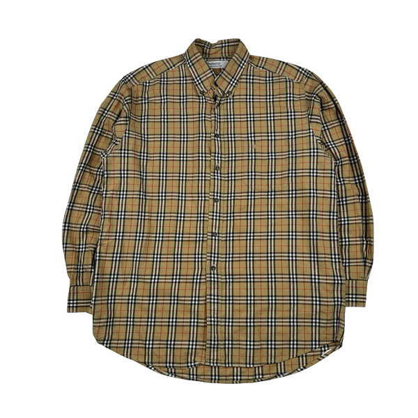 Burberry Nova Check Button Up Shirt - Large