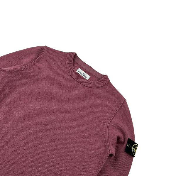 Stone Island 2014 Pink Knitted Pullover Jumper - Large