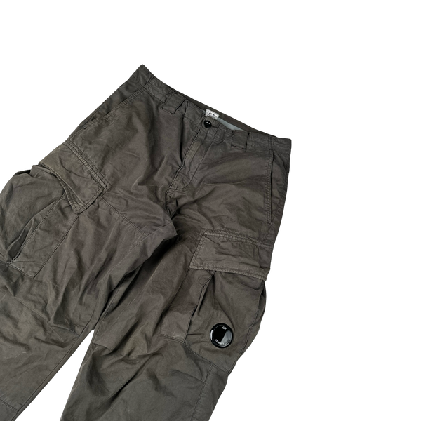 CP Company Charcoal Loose Fit Cargo Trousers - Small