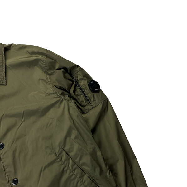 CP Company Khaki Nylon #EyesOnTheCity Coach Jacket - Large