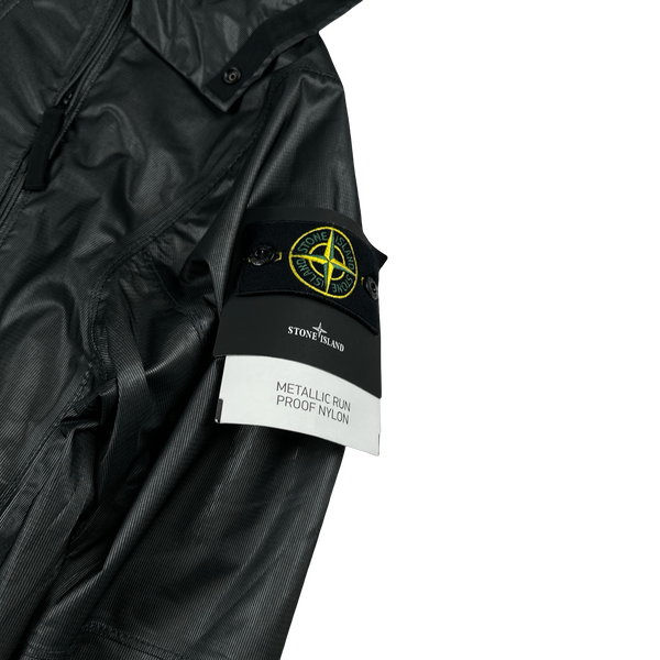 Stone Island 2024 Metallic Run Proof Nylon Mesh Hooded Jacket - Small
