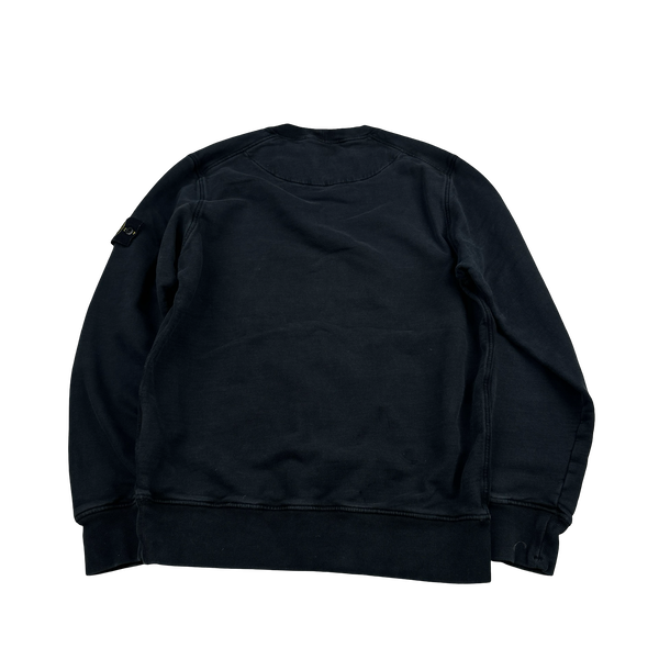 Stone Island 2020 Black Cotton Crewneck Sweatshirt - Medium
