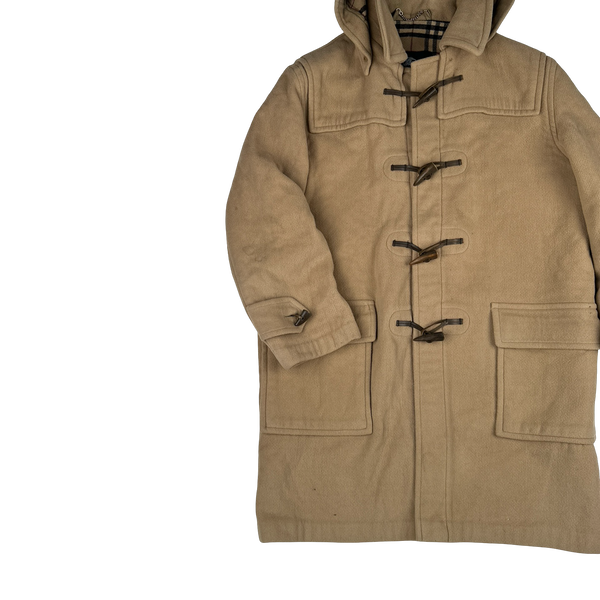 Burberry Lana Wool Duffle Coat - Large