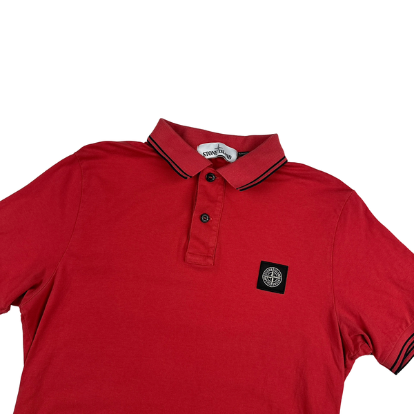 Stone Island 2018 Red Polo Shirt - Large