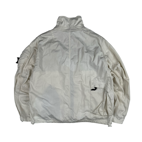 Stone Island 1998 Vintage Cotton Multi Pocket Green Edge Jacket - XL