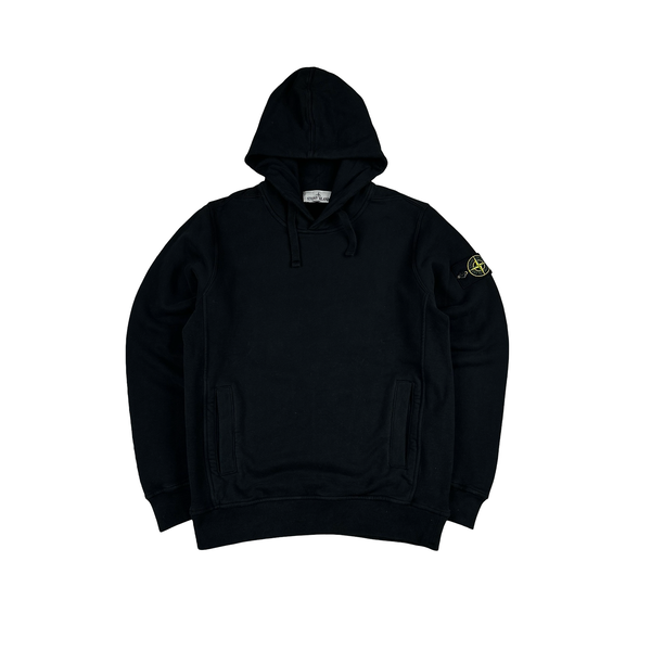 Stone Island 2024 Black Pullover Hoodie - Small