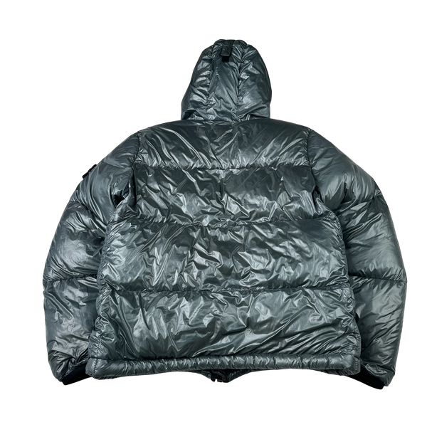 Stone Island 2017 Steel Grey  Pertex Quantum Y Down Puffer Jacket - Large