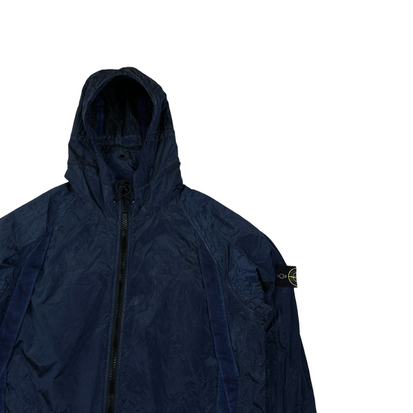Stone Island 2010 Nylon Metal Shimmer Navy Jacket - XXL