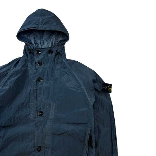 Stone Island 2014 Blue Nylon Metal Shimmer Jacket - Small