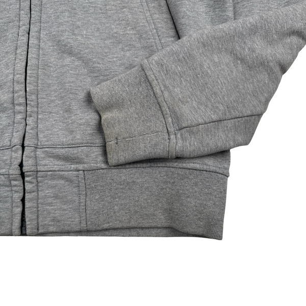 Stone Island 2019 Grey Zipped Cotton Hoodie - Small