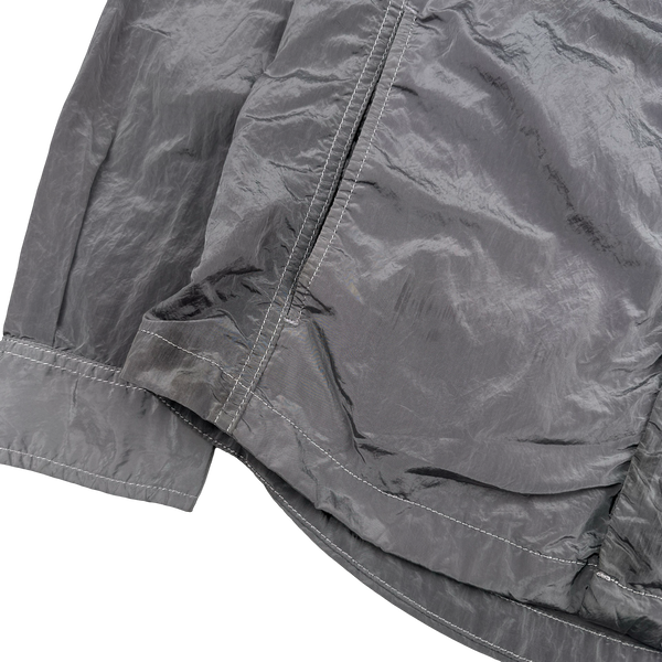 Stone Island 2018 Grey Nylon Metal Shimmer Overshirt - Small