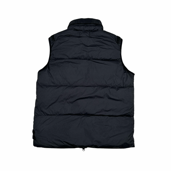 Stone Island 2022 Black Naslan Light Watro Down-TC Gilet - Small