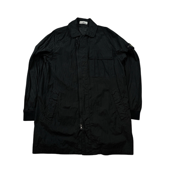 Stone Island 2019 Nylon Metal Watro Ripstop Long Jacket - Large