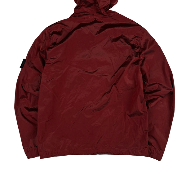 Stone Island 2005 Red Velvet Lined Shimmer Jacket - Medium