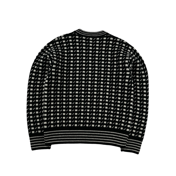 CP Company Black Vintage Style Patterned Knit - Small