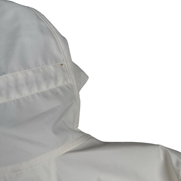 CP Company White Soft Shell R Goggle Hooded Zipped Jacket - 3XL