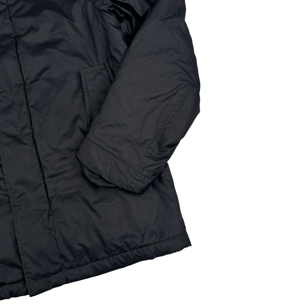 Prada Black Nylon Red Tab Padded Jacket - Medium