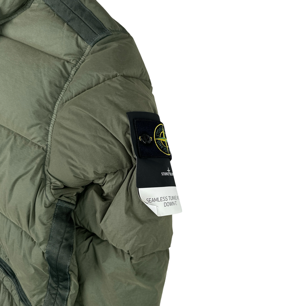 Stone Island 2024 Green Seamless Tunnel Nylon Down TC Jacket - Small