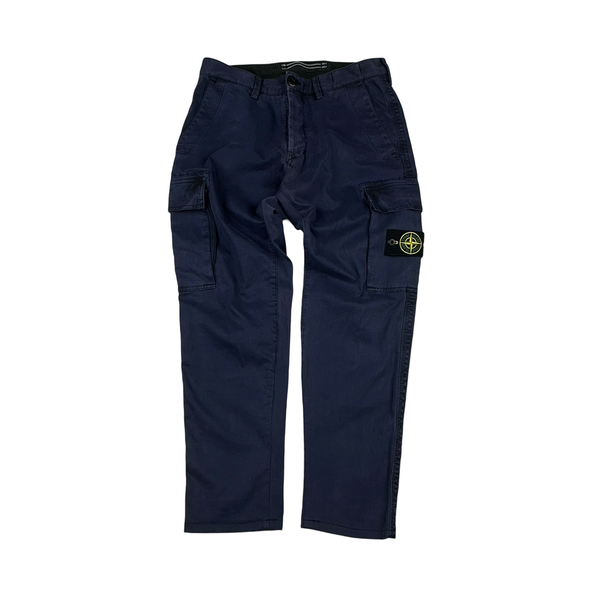 Stone Island Midnight Blue Cargo Trousers - Small