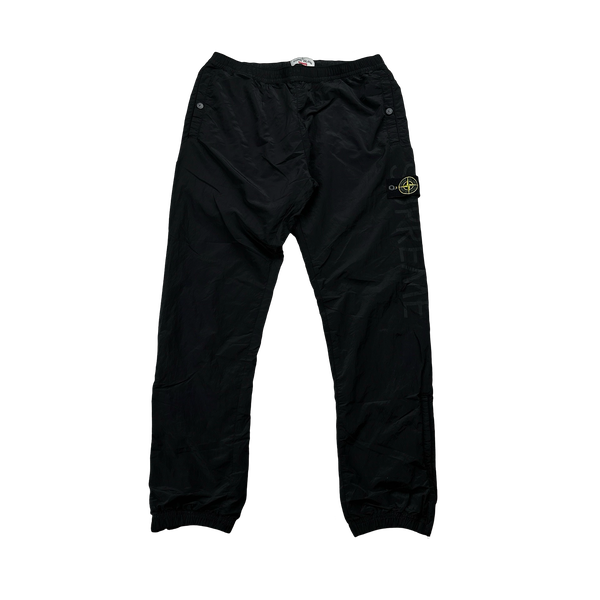 Stone Island x Supreme Black Nylon Metal Trousers - Medium