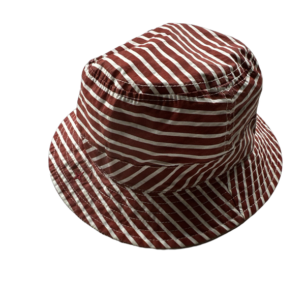 Stone Island Red Striped Marina Bucket Hat - Medium