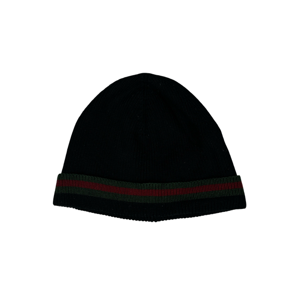 Gucci Classic Striped Silk Beanie