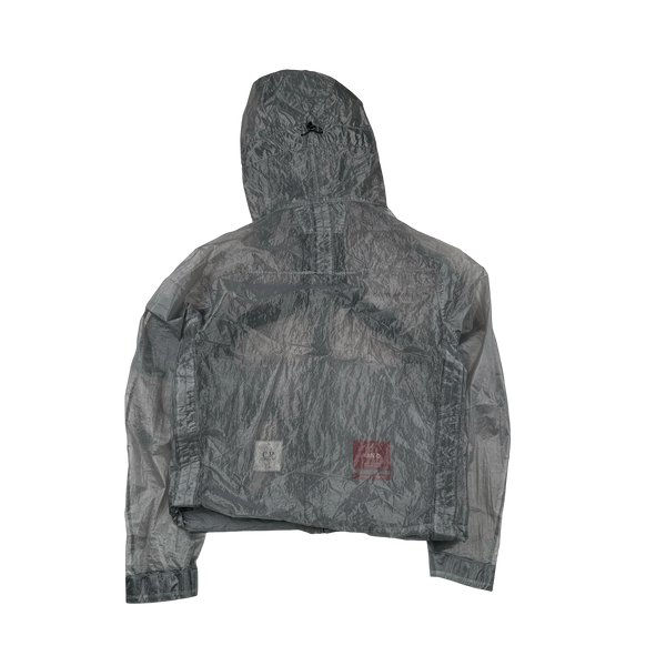 CP Company Grey Garment Dyed Nylon Kan D Shell Jacket - Small