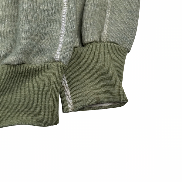 Stone Island 1990s Vintage Light Green Spellout Pullover - XL