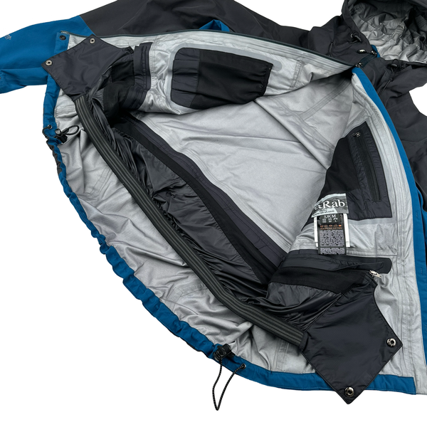RAB Extreme Blue/Grey Event Zipped Waterproof Rain Jacket - Medium