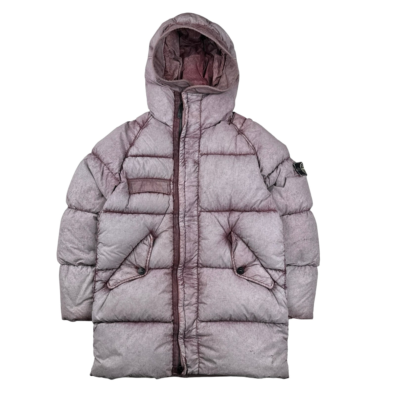 Stone Island 2017 Pink Tela Nylon Down Dust Colour Frost Puffer