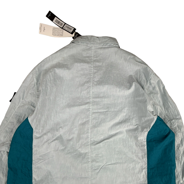 Stone Island Shadow Project 2020 Blue Colour Block Cotton Pocket Zipped Jacket - XL