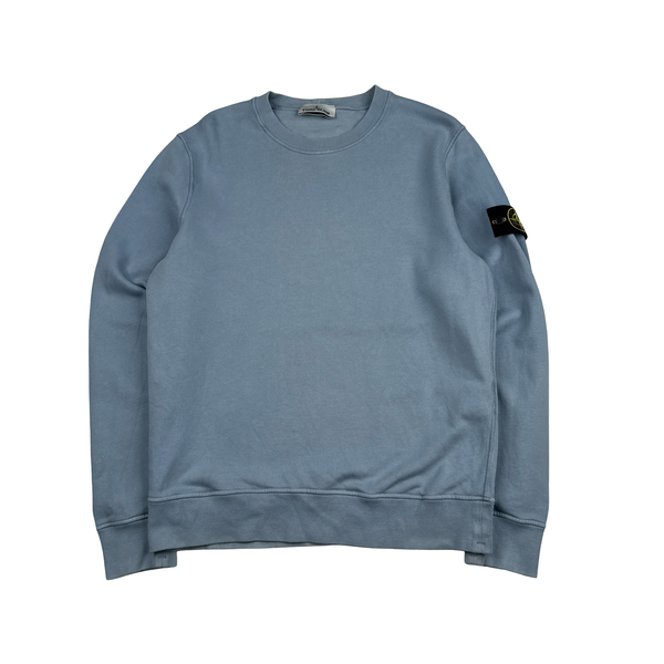 Stone Island 2022 Blue Crewneck Sweatshirt - Large