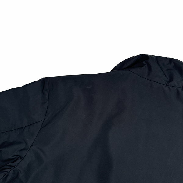 Prada Black Red Tab Soft Shell Quilted Jacket - Medium