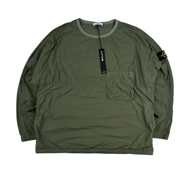 Stone Island 2021 Naslan Light Khaki Multi Pocket Pullover - 3XL