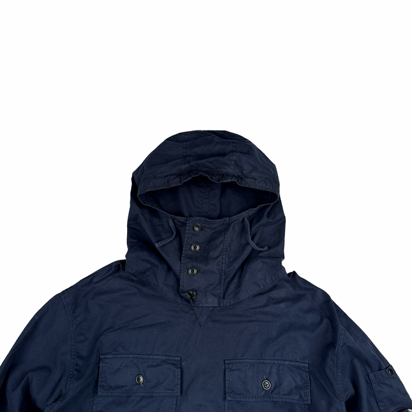 CP Company Navy Cotton Lens View Smock Overshirt - Medium