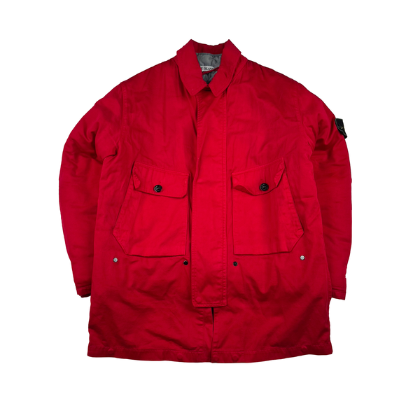 Stone Island Vintage 1998 Red Green Edged Badge Jacket - Medium