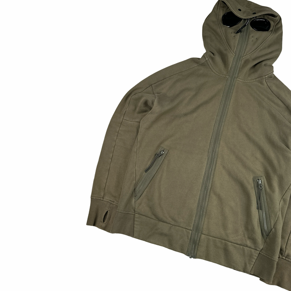 CP Company Green Explorer Goggle Hoodie - Large