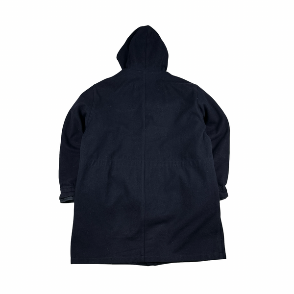 Stone Island Vintage Navy 1998 Wool Blend Dutch Rope Lined Coat - XL