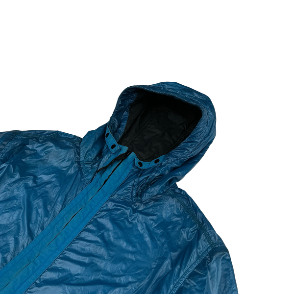 Stone Island 2017 Blue Quantum Primaloft Hooded Jacket - Large
