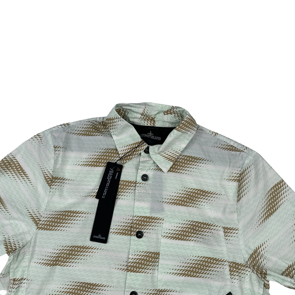 Stone Island 2016 Shadow Project Patterned Shortsleeve Buttoned Shirt - Small