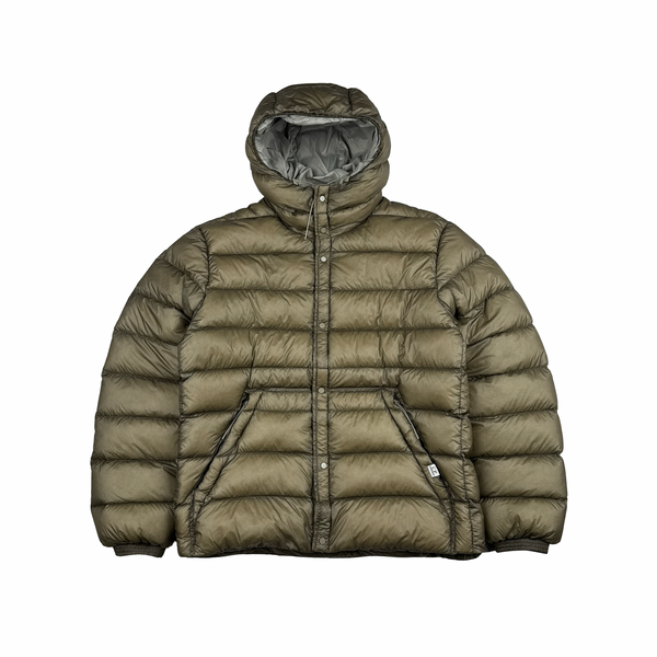 CP Company Umber Down Filled DD Shell Liner Puffer Jacket - Large