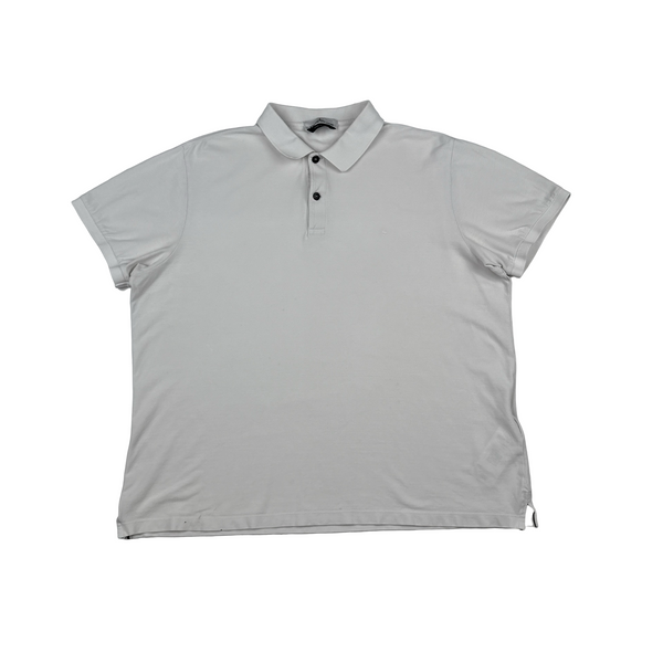 Stone Island 2022 Stellina White Compass Cotton Polo Shirt - 3XL