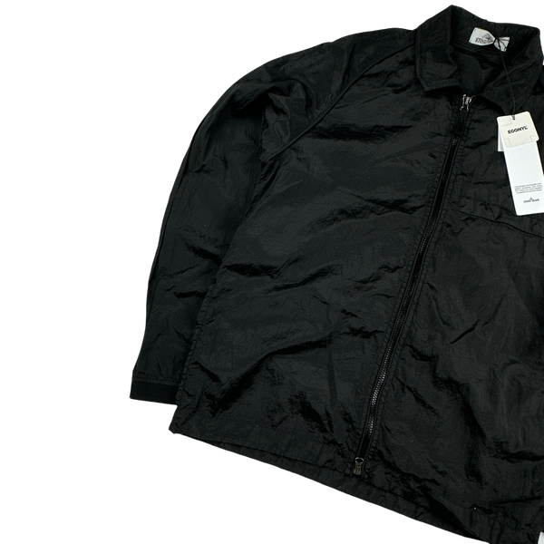 Stone Island 2022 Black Nylon Metal Overshirt - Medium