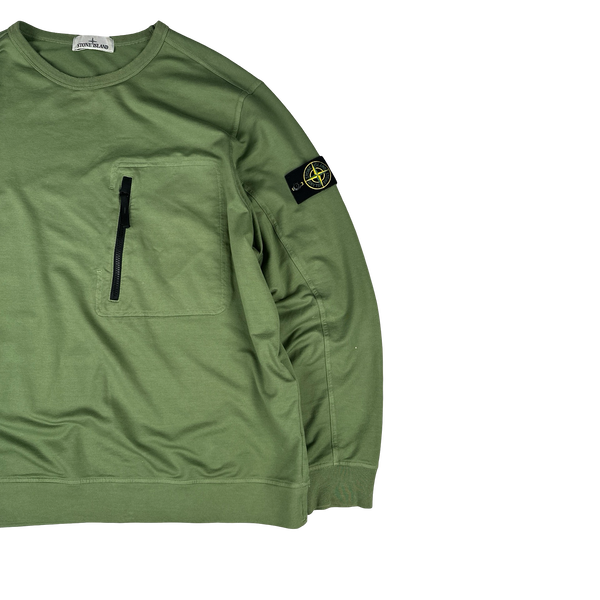 Stone Island 2022 Sage Green Crewneck Pullover Jumper - XXL