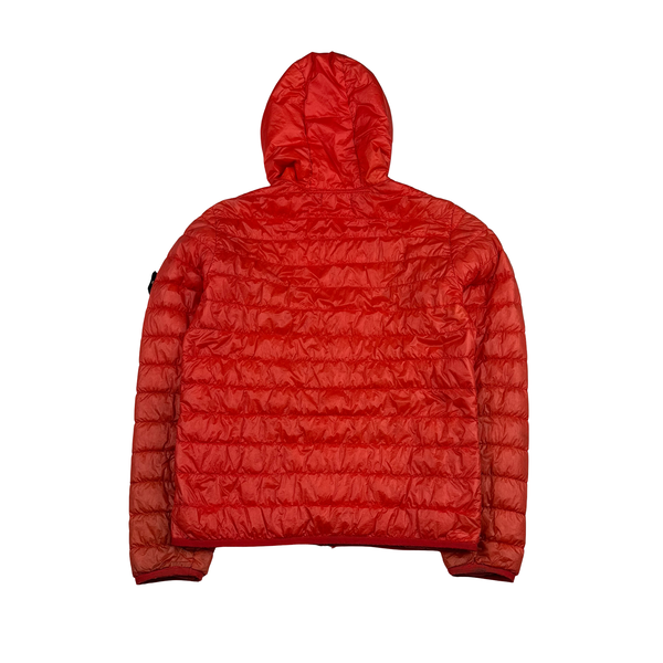 Stone Island 2016 Red Garment Dyed Puffer Jacket - Medium